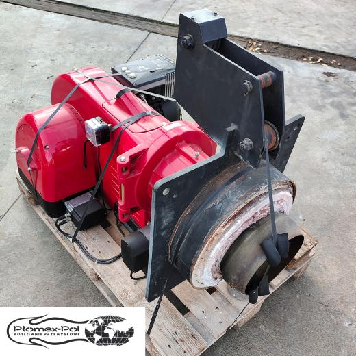 Czerwony palnik gazowy Weishaupt monarch o mocy 2600 kW – oferta Plomex-Pol.