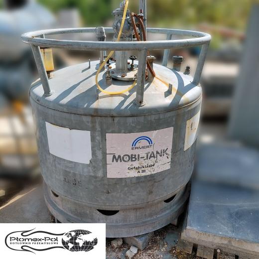 Stalowy Zbiornik na Paliwo Diesel WEW 984L – Atest ADR | Mobilny Kontener ON