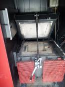 Kotłownia kontenerowa na biomasę, zrębkę i pellet o mocy 170 kW - widok wnętrza na palnik
