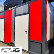 Mobilna kotłownia kontenerowa 600 kW – rozwiązanie kontenerowe od Plomex-Pol do ogrzewania CO i wody CWU na olej opałowy.