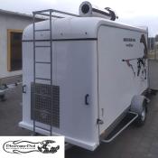 Mobilne urządzenie grzewcze Płomex-Pol o mocy 60 kW – kontenerowa kotłownia mobilna na zabezpieczenie ogrzewania awaryjnego.