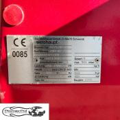Tabliczka znamionowa używanego palnika gazowego Weishaupt G7/1-D o mocy 250-1550 kW w ofercie Płomex-Pol.