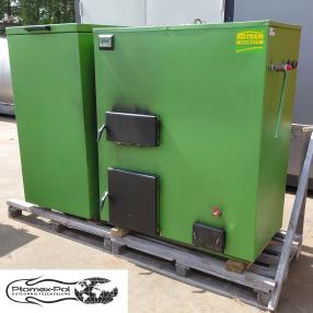 Używany kocioł CO na pellet Kotrem KWMP-4 o mocy 45 kW z 2011 roku oferowany przez Płomex-Pol dla kotłowni przemysłowych.