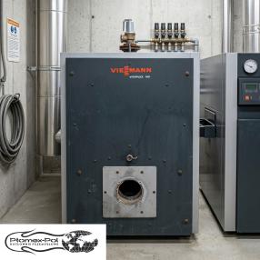 Kocioł Viessmann Vitoplex 100 1400 kW na olej i gaz – modernizacja i montaż kotłowni przemysłowych Płomex-Pol.