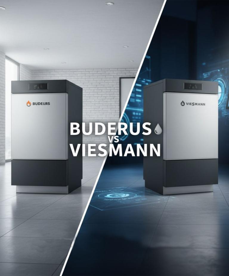 Porównanie olejowych kotłów kondensacyjnych Buderus i Viessmann w nowoczesnej kotłowni