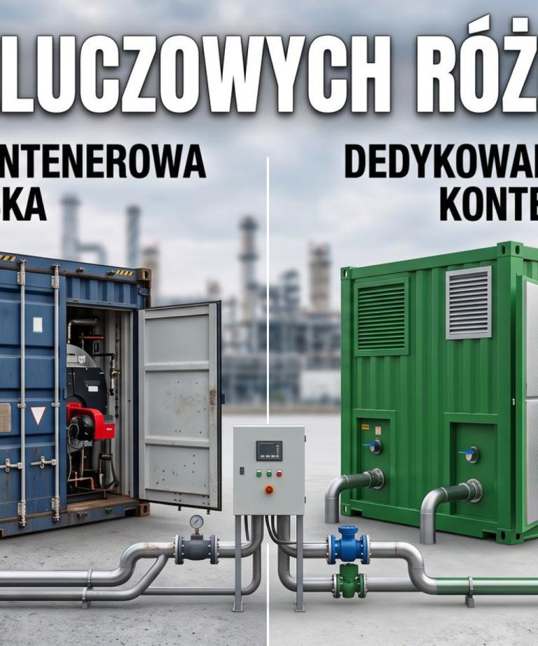 Kotłownia kontenerowa: morski czy dedykowana? 7 kluczowych różnic