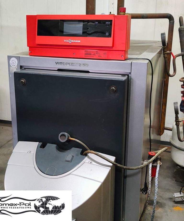Kocioł Viessmann Vitoplex 200 o mocy 200 kW – kompletny zestaw grzewczy na sprzedaż od Płomex-Pol.